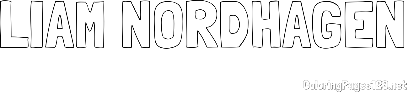 LIAM NORDHAGEN Coloring Page