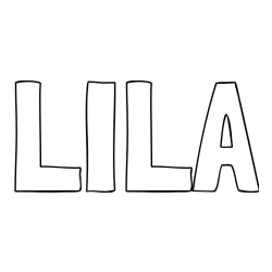 LILA Coloring Page