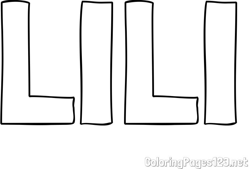 LILI Coloring Page