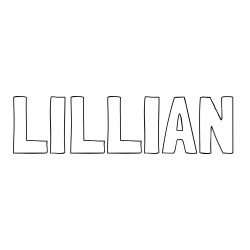 LILLIAN Coloring Page