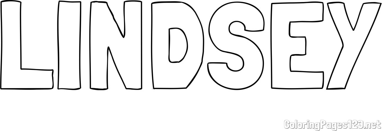 LINDSEY Coloring Page