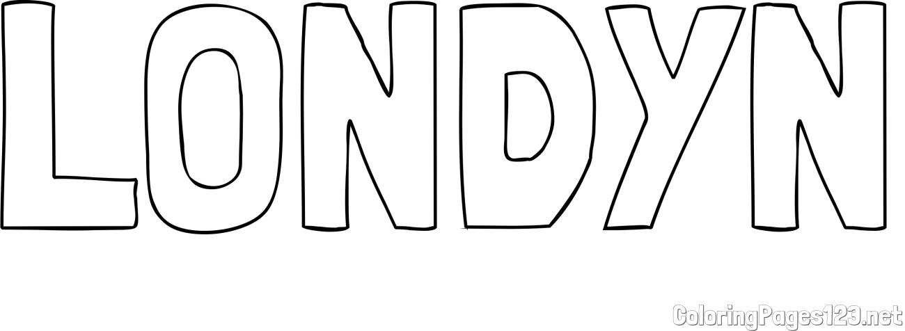 LONDYN Coloring Page