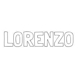 Online Created Coloring Page - LORENZO Coloring Page