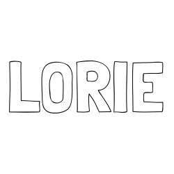 Online Created Coloring Page - LORIE Coloring Page