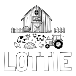 Online Created Coloring Page - LOTTIE Coloring Page and Kids Farm Coloring Page