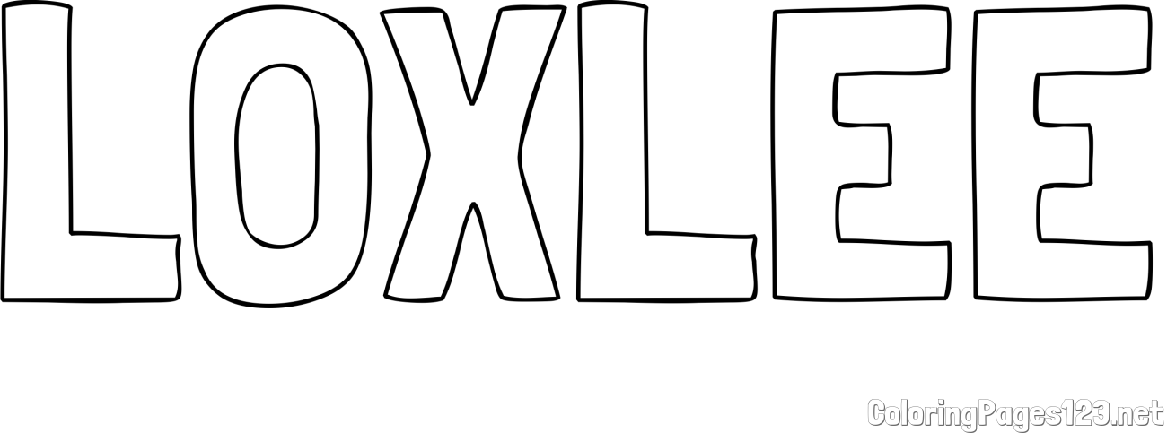LOXLEE Coloring Page