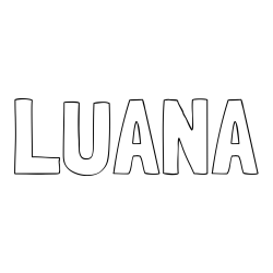 LUANA Coloring Page