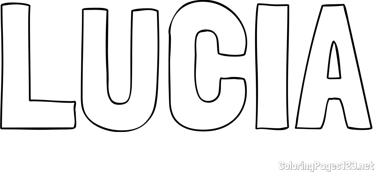 LUCIA Coloring Page