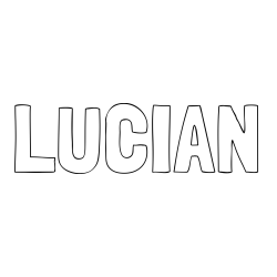 Online Created Coloring Page - LUCIAN Coloring Page
