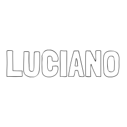 LUCIANO Coloring Page