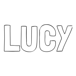 LUCY Coloring Page