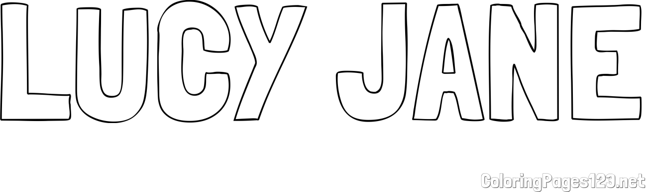 LUCY JANE Coloring Page