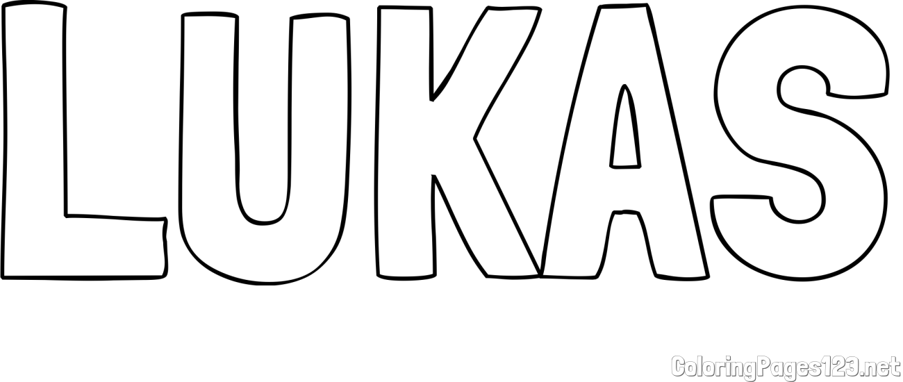 LUKAS Coloring Page