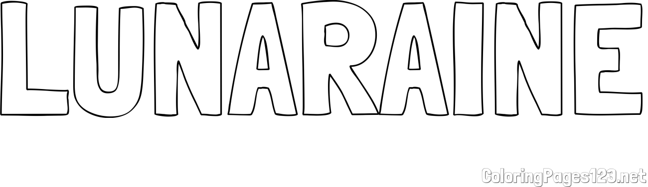 LUNARAINE Coloring Page