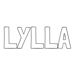 LYLLA Coloring Page