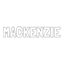 Online Created Coloring Page - MACKENZIE Coloring Page