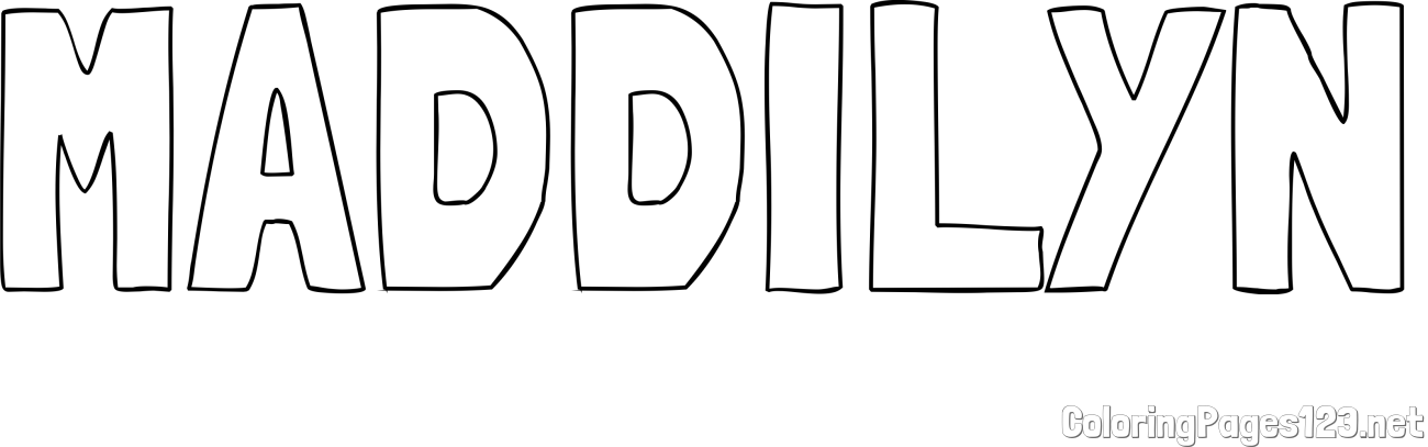 MADDILYN Coloring Page