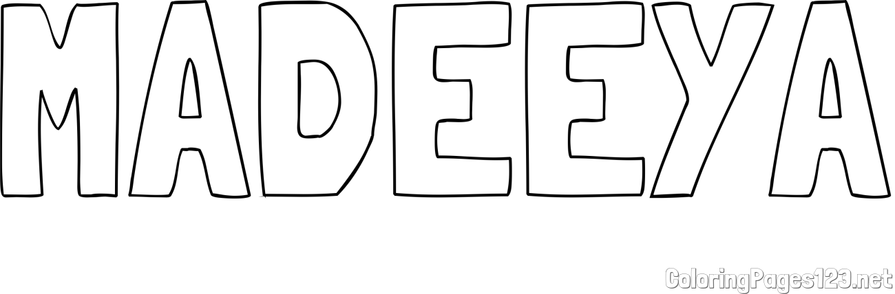 MADEEYA Coloring Page