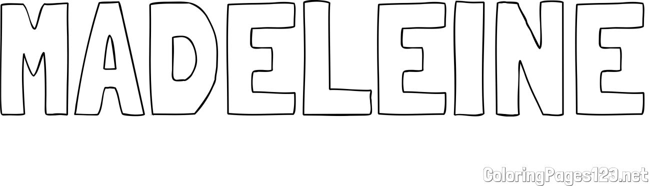 MADELEINE Coloring Page