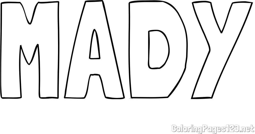 MADY Coloring Page
