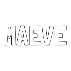 MAEVE Coloring Page