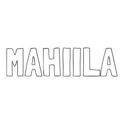 Online Created Coloring Page - MAHIILA Coloring Page