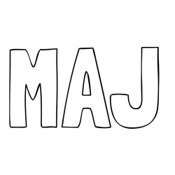 Online Created Coloring Page - MAJ Coloring Page