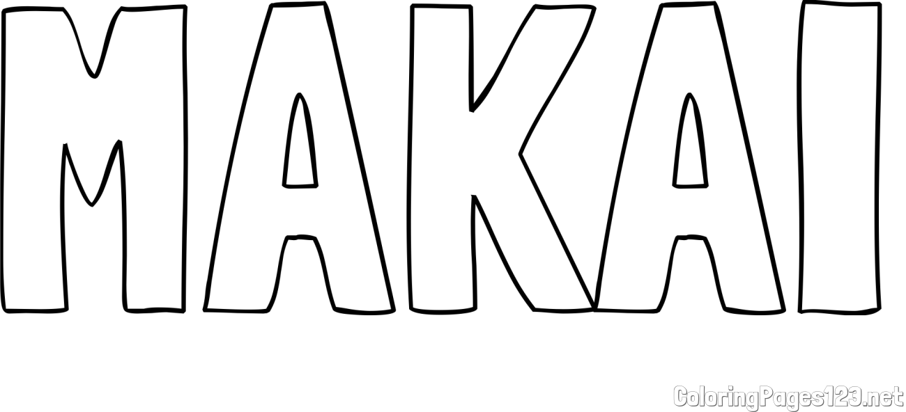 MAKAI Coloring Page