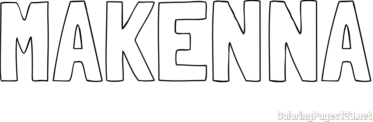 MAKENNA Coloring Page