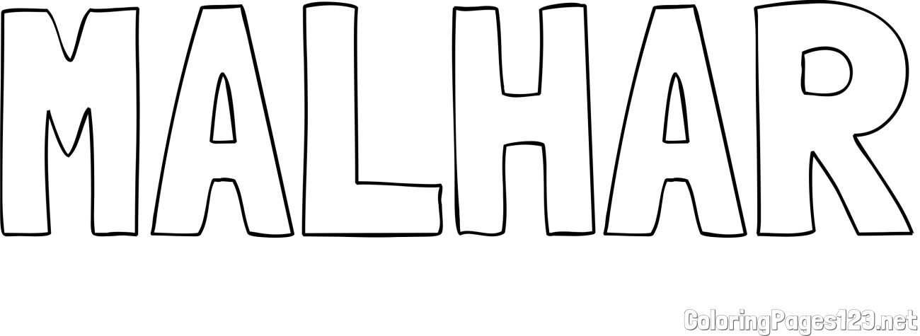 MALHAR Coloring Page