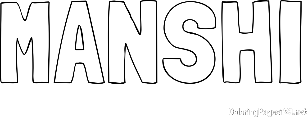 MANSHI Coloring Page