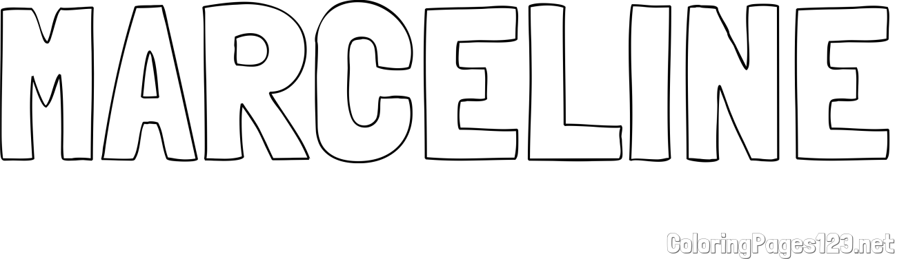 MARCELINE Coloring Page