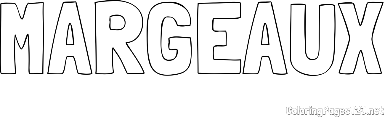 MARGEAUX Coloring Page