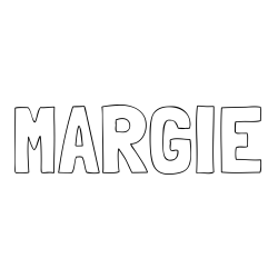 Online Created Coloring Page - MARGIE Coloring Page
