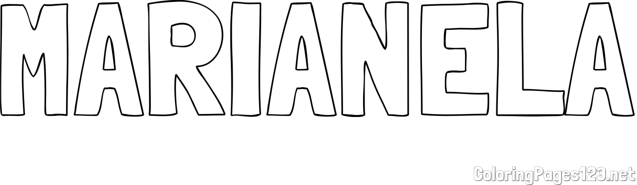 MARIANELA Coloring Page