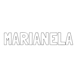 Online Created Coloring Page - MARIANELA Coloring Page
