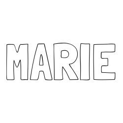 Online Created Coloring Page - MARIE Coloring Page