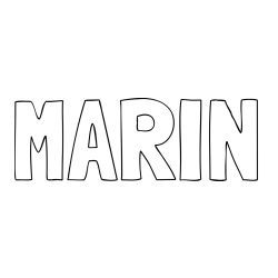 MARIN Coloring Page