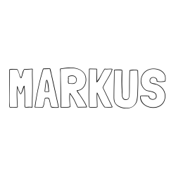 Online Created Coloring Page - MARKUS Coloring Page
