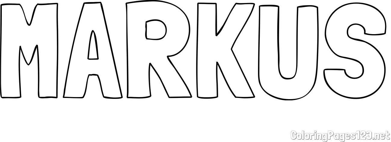 MARKUS Coloring Page