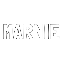 Online Created Coloring Page - MARNIE Coloring Page