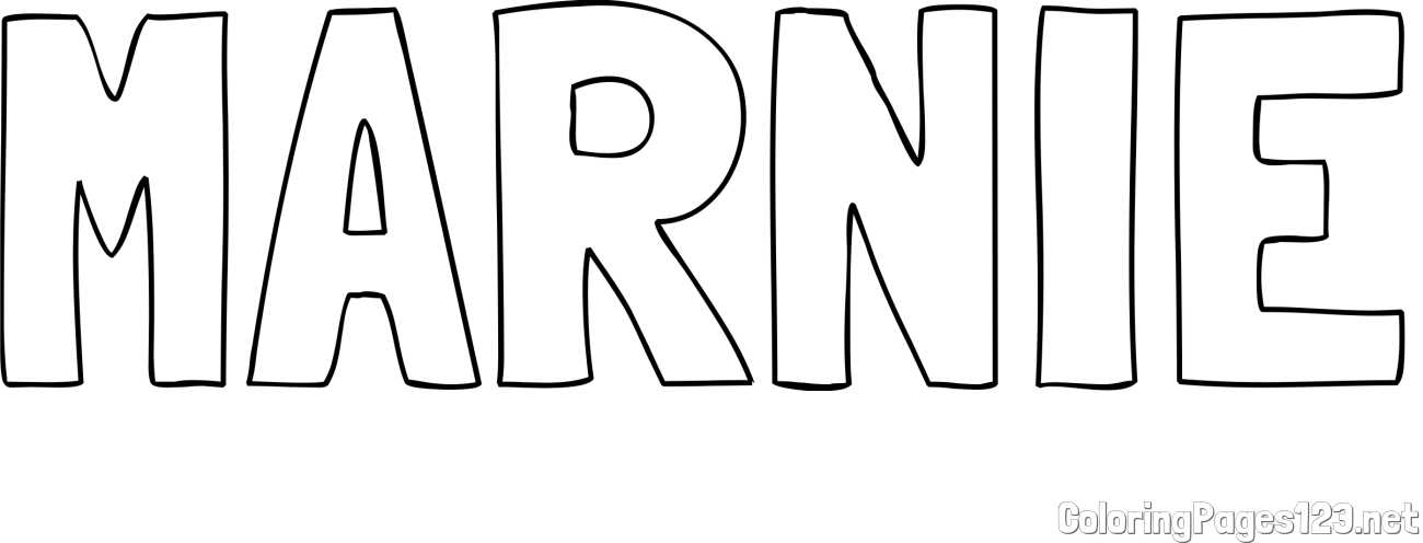 MARNIE Coloring Page