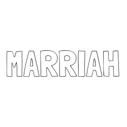 Online Created Coloring Page - MARRIAH Coloring Page