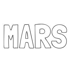 Online Created Coloring Page - MARS Coloring Page