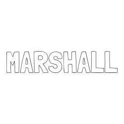 Online Created Coloring Page - MARSHALL Coloring Page