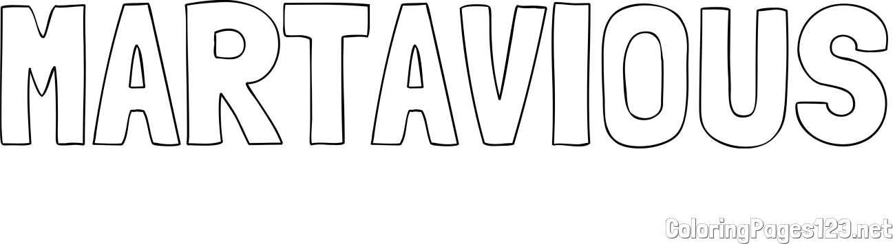 MARTAVIOUS Coloring Page