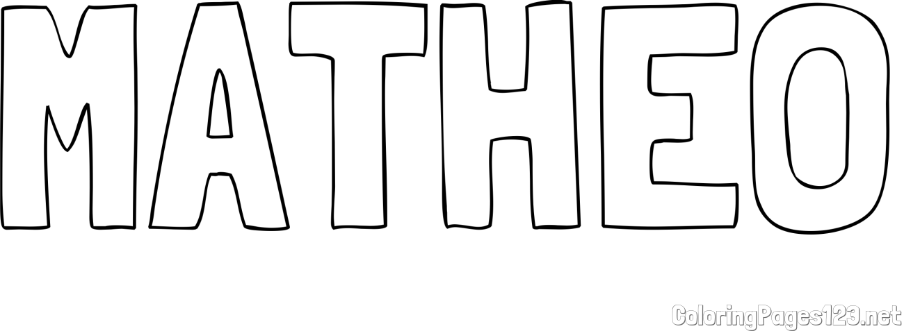 MATHEO Coloring Page