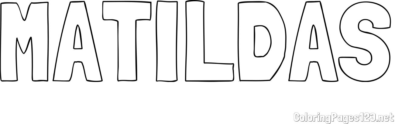 MATILDAS Coloring Page