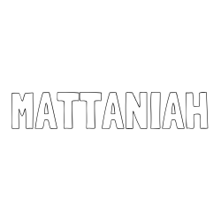 Online Created Coloring Page - MATTANIAH Coloring Page