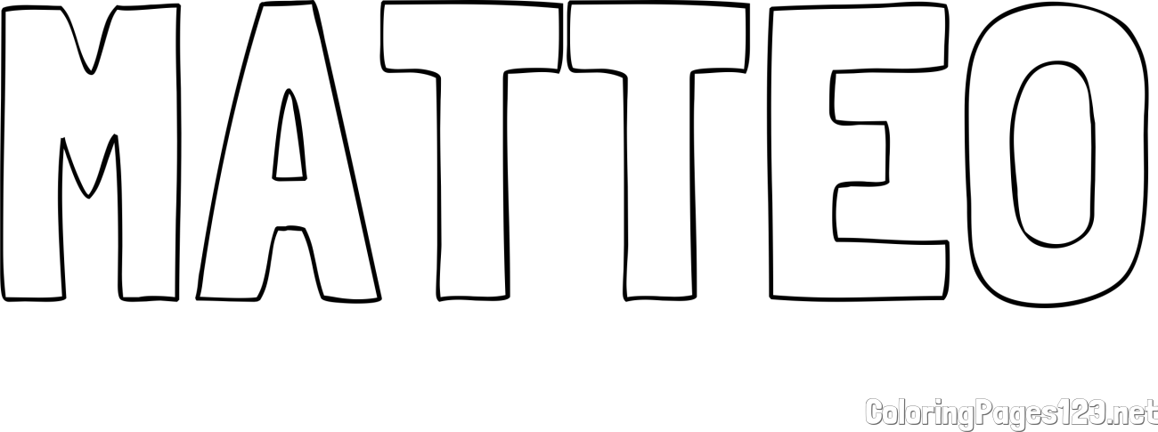 MATTEO Coloring Page